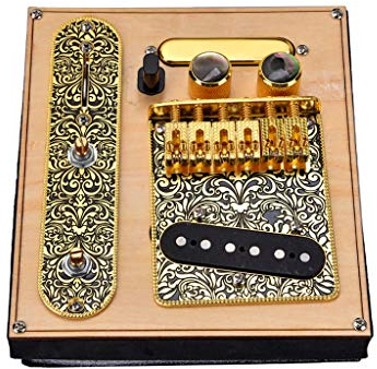 Alnicov 1 Set 3 Way Prewired Control Plate Bridge Neck Bridge Pickups Set,for Telecaster Electric Guitar Musical Instrument Parts Accessories