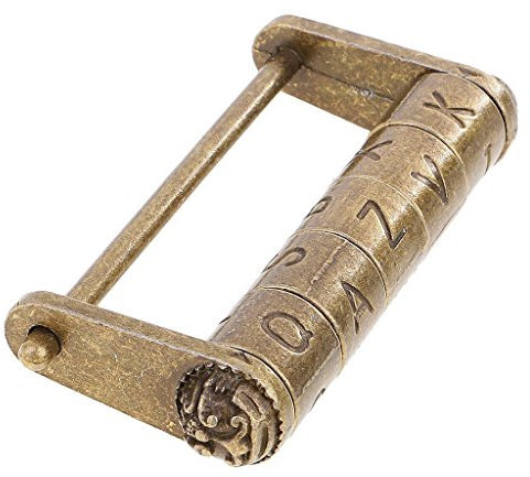 REFURBISHHOUSE Cadenas a Code Lettres en Serrure Style Chinois Antique pour Boite Armoire Tiroir