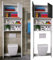 VCM Holz WC Toilette Regal | Toilettenüberbau | Überbauschrank | Wandschrank | Maße ca. B. 64 x H. 190 x T. 25 cm - Totas