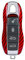 M.JVisun Fibre de Carbone Porte-clés Remplacement Couverture de Clé de Voiture pour Porsche 718 911 Carrera 918 Spyder Boxster 981 Cayenne 92A Cayman 981 pour Macan pour Panamera 970 - Rouge