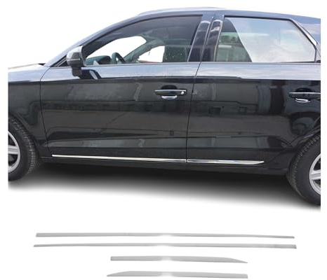 OMAC Seitentürleiste Türschutzleiste kompatibel mit Skoda Superb Kombi 2015-2021 Edelstahl 4X
