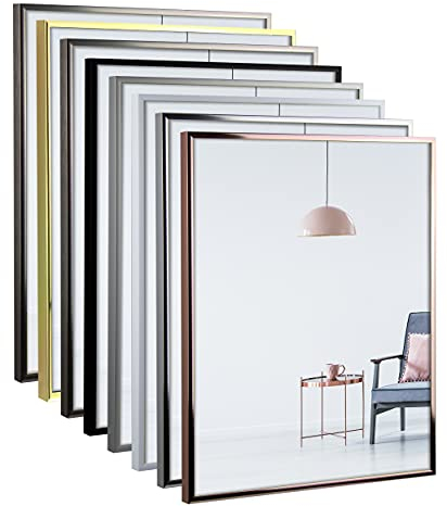 myposterframe – Aluminium Bilderrahmen 50 x 75 cm Amalthea – Bilderrahmen Metall mit Kunstglas klar 1mm – Alu Rahmen für Bilder, Poster & Puzzle – Hoch- & Querformat möglich (Gold Glanz)