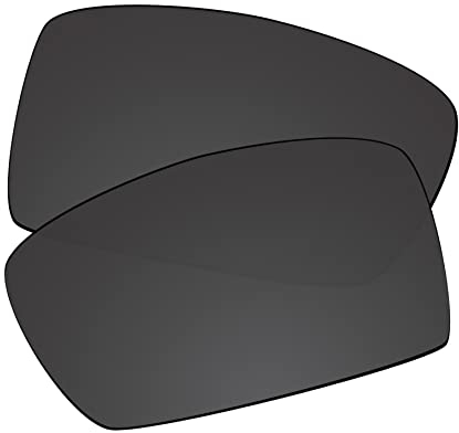 EZReplace Verres de rechange polarisés pour lunettes de soleil Oakley Gascan OO9014, Noir charbon, taille unique