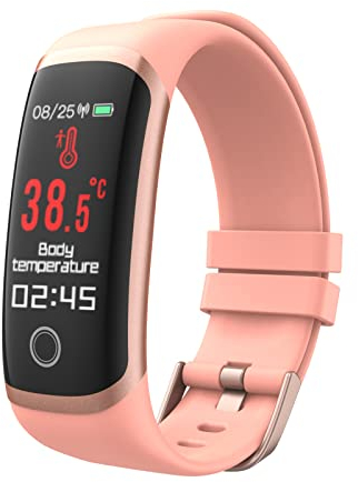 MicLee Damen Herren Fitness Armband Smartwatch mit Pulsmesser Fitness Tracker 0.96 Zoll Farbbildschirm Fitness Uhr Wasserdicht IP67 Aktivitätstracker Schrittzähler Sportuhr Pulsuhren für iOS Android