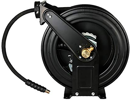 ChengBeautiful Schlauchtrommel Autowaschaden Hochdruck Automatische Teleskopschlauch Rollenrolle Waschmaschine Schlauchschlauchschlauch Rolle (Farbe : Black, Size : 10m)