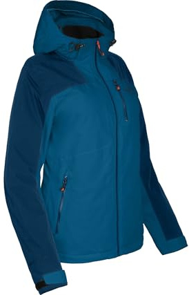 Bergson KURRIKA Thermo | Damen Regenjacke, leicht wattiert, 20000 mm Wassersäule, Blue Sapphire [307], 36 - Damen