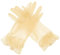 Hoseirty Damen Kurze Tüll-Handschuhe für Hochzeit, Party, Braut, Handgelenklänge, Vintage, durchsichtig, Teeparty, Abend, Abschlussball, Opern-Party, Handschuhe, champagnerfarben
