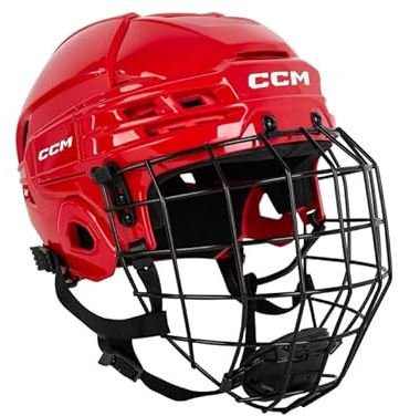 CCM Tacks 70 Helm Combo Senior, Größe:L, Farbe:Rot