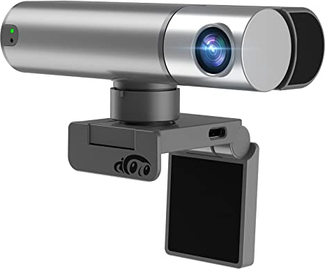 Webcam HD 2K AICOCO AI Streaming Camera Webcam con Controllo Gesti AI Auto Tracking & 2X Zoom No APP PC Camera Webcam USB C con microfono Cancellazione del rumore per giochi conferenze insegnamento