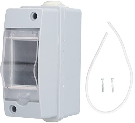 LANTRO JS Distribution Protection Box, Waterproof DIN Rail Doorbell Transformer Junction Box Transparent Circuit Breaker Cover for Outdoor Electrical Wall Circuit Breaker