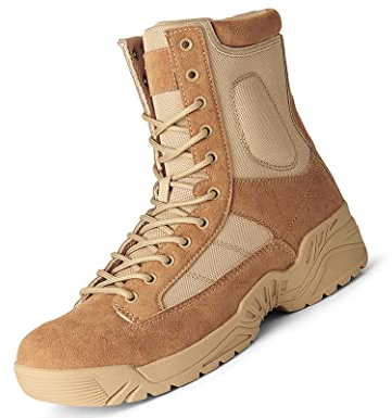 IYVW 5.AA 6672 Stiefel Einsatzstiefel Trekking-Schuh Wanderschuh Bergschuh Outdoorschuh Größe Verschleißfest Braun 41EU