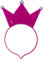 BF Souvenirs 1x LED Haarreif KRONE - blinkend und leuchtend, Prinzessin, König, Party Karneval Geburtstag Motto Party Fasching (Lila)