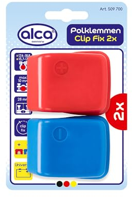 alca® Batterieklemmen Clip Fix Batterie Polklemmen QuickClip für Autobatterie 12V Pos/Neg Batterieanschluss Schnellklemmen Auto Motorrad und Boot
