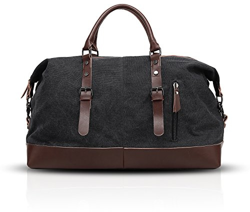 ADITAM Retro-Reisetasche, große Tragetasche, Canvas-Tasche, Weekender-Tasche für Damen und Herren, tragbar, Umhängetasche, strapazierfähige Handtasche, Umhängetasche, Umhängetasche für Arbeit,