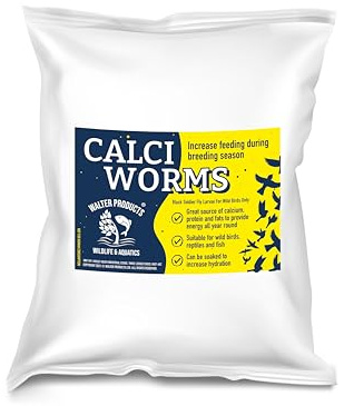 Walter Products Calci Worms 2kg Bag - Bird Food for Wild Birds, Rodents and Amphibians