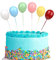 36 Stück Kuchen Dekoration Kugeln Bunte Luftballons Cake Topper Geburtstag Mini Cupcake Kucheneinsatz Schaum Ball DIY Kuchen Topper für Happy Birthday Baby Hochzeit Party Dekoration
