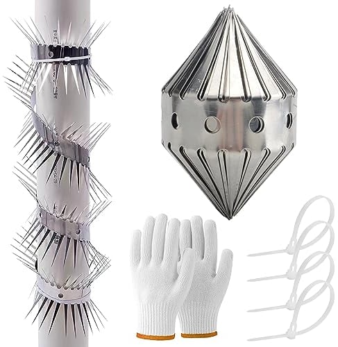 APOMOONS Ahuyentador de martas, 100 cm, protección contra martas, protección para cañones, martas, casa o mapaches, para coche, asustador de martas, ático, apto para animales