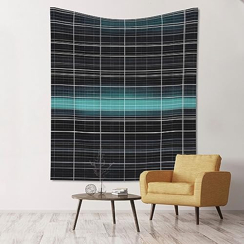 Bunal Dimensional Line Space Eleganter Polyester-Wandbehang, Wandteppich, 152,4 x 129,5 cm, einseitiger Druck, langlebig, hautfreundlich, leicht, einfach aufzuhängen
