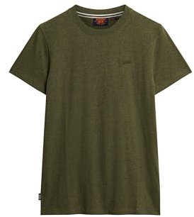 Superdry, T.Shirt Essential Logo EMB Tee, M1011245A, Olive Fleck Marl, 3XL, Man, Adulto