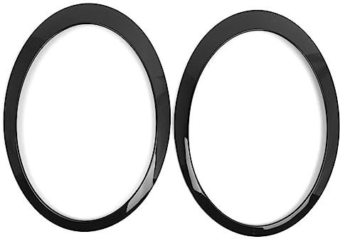 Mulcort Scheinwerfer-Zierring, schwarz, Ersatz für Mini Cooper One R50 R52 R53 2001–2006, 1 Paar OEM 63126917835 63126917836