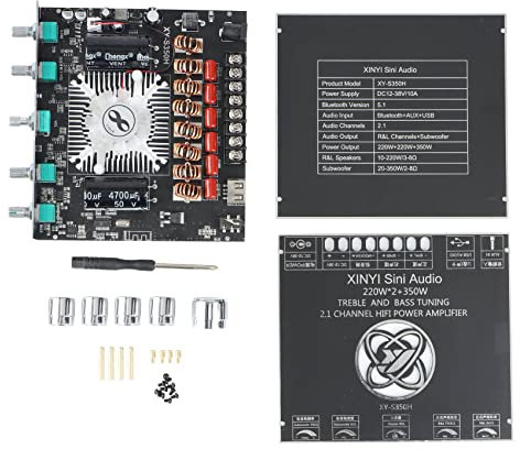 Peowuieu XY-S350H 2.1 canale TPA3251 potenza Bluetooth Amplificatore Audio Stereo Casse Passive Scheda Alta Subwoofer 220 Wx2 + 350 W