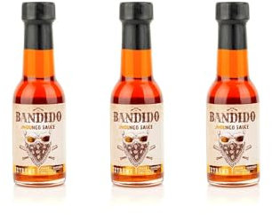 Sauce Piquante Jindungo Bandido - Lot de 3 bouteilles de 100 ml - Sauce aux racines angolaises - À base de piment Jindungo, d'huile de tournesol et de citron - Produit gastronomique portugaise