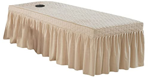 Sharplace Massage Tisch Bettdecke Volant Blatt, Kamel