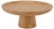 BEIJIALY Wood Fruit Bowl, Simple Tall Fruit Plate, Household Solid Wood Round High Fruit Cake Tray Tall Fruit Bowl, Decorative Pedestal Bowl for Kitchen Counter(Stainless Steel Color)