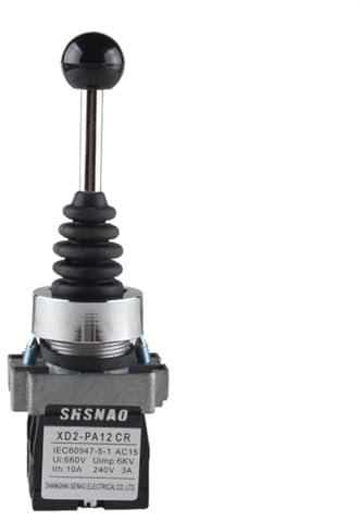 22mm 2 posizioni Cross Wobble Game Cube Joystick Switch Controller industriale Cross Rocker Switch Momentaneo/Autobloccante (Color : Self latching)