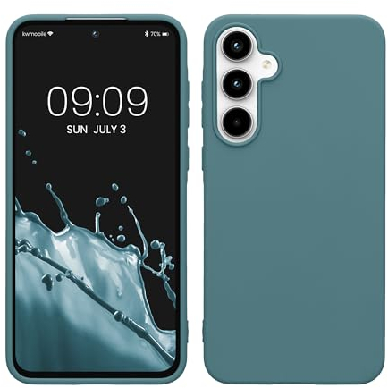 kwmobile Hülle kompatibel mit Samsung Galaxy A55 5G Hülle - weiches TPU Silikon Case - Cover geeignet für kabelloses Laden - Arctic Night