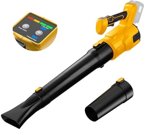 Souffleur Portable sans Fils à Batterie Compatible avec Dewalt 18V 20V, souffleur électrique L'entrée De La Maison déneigement souffleurs de Feuilles pour Le Jardin (sans Batterie)