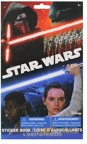 Star Wars The Force Awakens - Star Wars Themed Sticker Book - 4 Sheets