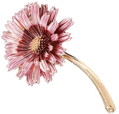 SOIMISS 2st Blumen Brosche Kleidungsklammern Verschlüsse Für Bekleidung Kleidung Blumenbrosche Clips Kragenclip Gänseblümchen- Kleid Clip Hemdklammern Rosa