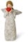 R S Trade Schutzengel Figur - Trauergeschenk Trost Geschenke für Hinterbliebene, Harzschnitzerei Engel Figur, Engel Deko mit Zweig- und Blatttextur - Heilung Beileid Geschenk