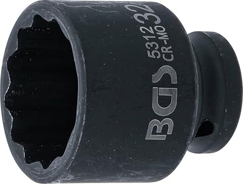 BGS 5312 | Llaves de vaso impacto 12 caras | entrada 12,5 mm (1/2) | 32 mm