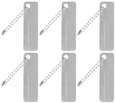 Hemobllo 6piezas Afilador De Portátil De Doble Para Exteriores De Limas De Afilar y Compacto Para Afilar Tijeras Cinceles y Herramientas De Jardín Herramienta De Afilado De Mango