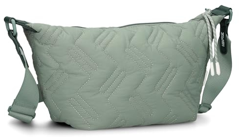 Zwei Damen Puffer Umhängetasche Cleo CL60 gesteppte Handtasche, quilted Bag, ultraleicht, wasserabweisend, robust, moderne Damen Stepp-Tasche