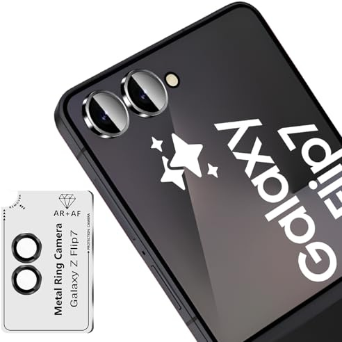 TUTUO Caméra Protecteur pour Samsung Galaxy Z Flip 7 Caméra Verre Trempé, 3 Pièces Camera Arrière Protection écran, Compatible Coque HD 9H - Transparent