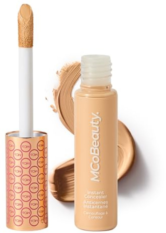 MCoBeauty Instant Concealer Camouflage & Contour - Light | Full Coverage Cream Concealer, Camouflages Dark Circles & Blemishes, Vegan & Cruelty Free