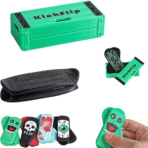 Generisch Magnetisches Mini-Fingerboard – Spaß, Stressabbau & tragbar, professionelle Fingerboard-Hindernisse, Drehen, Wenden, für Tricks, Reisen & Spielen am Schreibtisch (H)