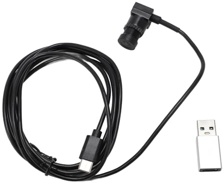 Shuoshenm Webcam di tipo C 1080P, videocamera USB‑C con microfono, webcam a messa a fuoco fissa plug and play per smartphone e laptop, fotocamera esterna compatta con cavo da 1,5 m per