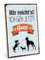 TypeStoff Holzschild mit Spruch – ICH GEH JETZT GASSI – im Vintage-Look mit Zitat als Geschenk und Dekoration zum Thema Familie, Hund, Katze, Haustier und Therapie - HS-00162