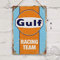 Gulf Racing Replica Vintage Retro Garage Shed Car Tin Sign Metal Sign Metal Poster Metal Decor Metal Painting Wall Sticker Vintage Tin Sign 7.8 * 11.8 inch(L * W)