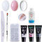 Polygel Nails Extension Gel Kit 8 set Professional Poly Gel Nail Extension Kit Finger Nail Extension Acrylic Builder Gel