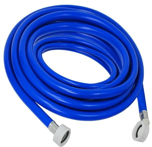 SPARES2GO 5 Metre Universal Fill Hose Washing Machine Dishwasher Extra Long Cold Water Inlet Feed Pipe (5m)