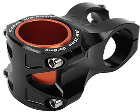 Estink Mountainbike-Vorbau, 31,8 mm / 35 mm hohles Fahrradzubehör für Fahrrad-Rennräder(Black)