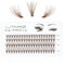 LANKIZ Braune Einzelne Wimpern 20D 0.07 C Curl 8-14mm Falsche Wimpern Extensions für Wimpernverlängerung, 80 Pcs Cluster Lashes DIY Künstliche Wimpern Einzeln Fake Lashes zu Hause