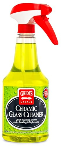 Griot's Garage Ceramic Glass Cleaner Spray for Car Windows, Windshields, Mirrors and Home Use, Cleans and Protects, Streak-Free, 10835, 22oz