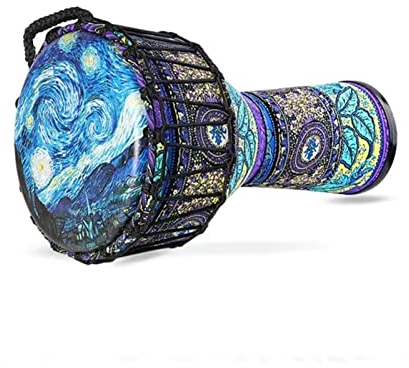 ZZZYW 12 Zoll schöne Djembe Drum Percussion Afrikanische Drum Art Abs Fass PVC Haut for Erwachsene Hand Drum Musical Instrument (Größe : 10 inches B)