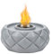 Onlyfire Rauchfreie Tisch-Feuerstelle, tragbarer Beton-Ethanol-Kamin, kleine moderne Tischfeuerschale, Smore Maker für Innen- und Außenbereich, Bio-Ethanol, persönliche Feuerstelle, FP030
